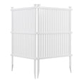 thumbnail image 1 of Privacy Screen Panels Kit&nbsp; Air Conditioner Trash Can Enclosure&nbsp; Vinyl&nbsp; white color, 1 of 9