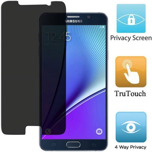 Privacy Screen Protector Anti-Peeping Anti-Spy for Verizon Samsung Galaxy Note 5 - Sprint Samsung Galaxy Note 5 - T-Mobile Samsung Galaxy Note 5 - AT&T Samsung Galaxy Note 5