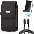 thumbnail image 1 of Privacy Screen Protector & Case Belt Clip & 10ft Long USB-C Cable for Samsung Galaxy Note 20 (6.7") - Combo with TPU Film Anti-Peep & Swivel Holster & PD Fast Charger Cord Power, 1 of 14