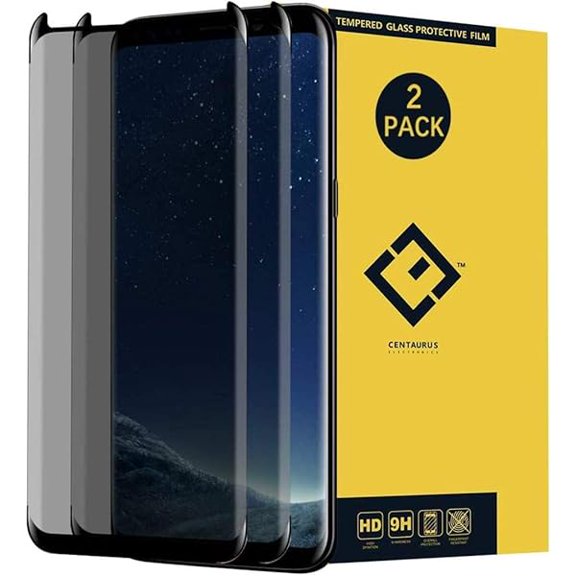 Privacy Screen Protector Compatible with Samsung Galaxy S9, (2-Pack) [Anti-Spy] [Anti-Scratch] [Shatter Proof] HD Tempered Glass Protective Film fit Galaxy S9 G960 G960U G960F G960N G9600 G9608 5.8"