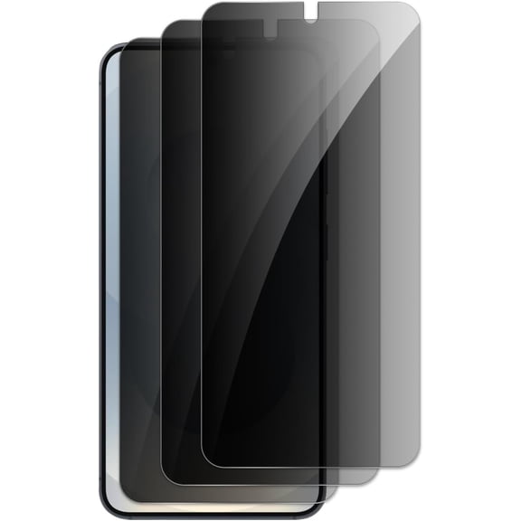 Privacy Screen Protector for Samsung Galaxy S25 Plus, Shatterproof Tempered Glass Accessories, Anti Spy Tempered Glass Film, Case Friendly Ultra Resistant 9H Hardness Anti-Glare HD Black -3 Pack