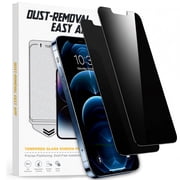 2 Pack Privacy Screen Protector for iPhone 12 / iPhone 12 Pro, Shatterproof Tempered Glass Film 6.1" with Easy Installation Tool