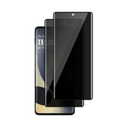 Privacy Screen Protector for Moto Edge 2024 - 2pcs Anti-peeping Anti-Spy 3D Curve Edge Tempered Glass Protectors for Motorola Edge 2024