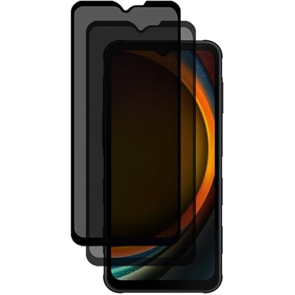 Privacy Screen Protector for Samsung Galaxy Xcover7 Pro/ Xcover7 - [2-PACK] Full Coverage Anti-spy Tempered Glass for Samsung Galaxy Xcover 7/7 Pro