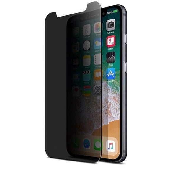 Privacy Screen Protector for iPhone 11 Pro Max - Tempered Glass Curved Anti-Spy Anti-Peep 3D Edge Case Friendly W5Q
