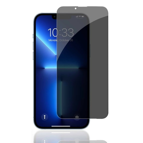 Privacy Screen Protector for iPhone 13/Pro - Tempered Glass Curved Anti-Spy Anti-Peep 3D Edge Case Friendly for iPhone 13/Pro Models ONLY