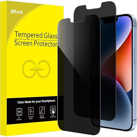Privacy Screen Protector for iPhone 14 Plus 6.7-Inch, Anti Spy Tempered Glass Film, 2-Pack