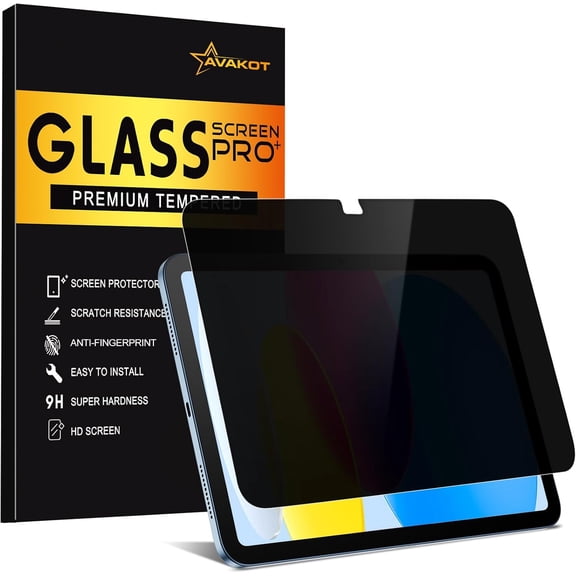 Privacy Screen Protector for iPad 11th A16 2025, Anti-Spy Tempered Glass Film for iPad 10th Generation 10.9 Inch 2022, Private Touch Sensitive HD Clarity Screen Protector for i Pad A16, 1 Pack