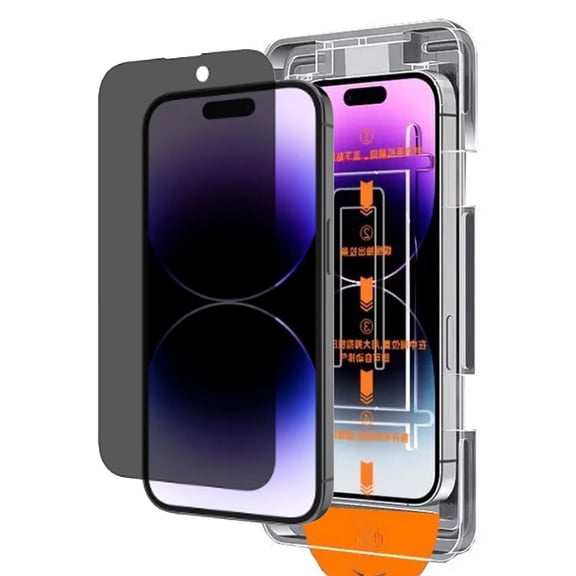 Privacy Screen Protector for iPhone 16/iPhone 16 Pro/iPhone 16 Pro Max/iPhone 16 Plus Auto Dust Removal, No Bubbles,Anti-Spy Tempered Glass Film, Easy Installation