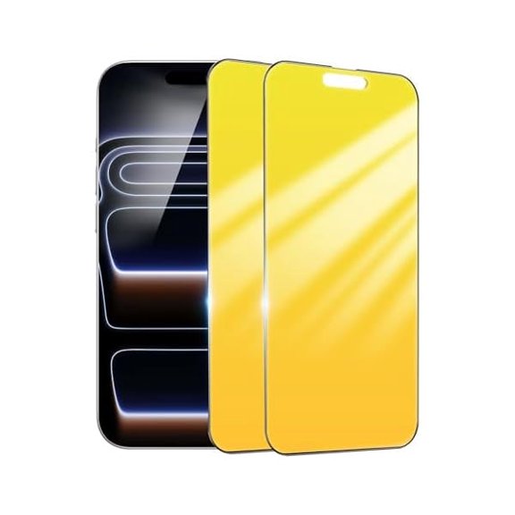 Privacy Screen Protector for iPhone 17 Pro 6.3 Inch with Alignment Frame Anti Spy Tempered Glass Film for iPhone 17Pro Anti Blue Light Gradient Gold Private Glass Case Friendly
