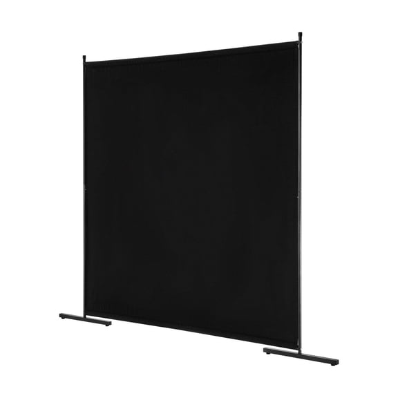 Privacy Screen Room Divider, 6FT Single Panel Partition - Black