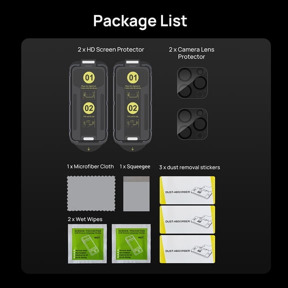 Privacy Screen and Camera Lens Protector Combo for iPhone 16 Pro/Pro Max SODI SP03