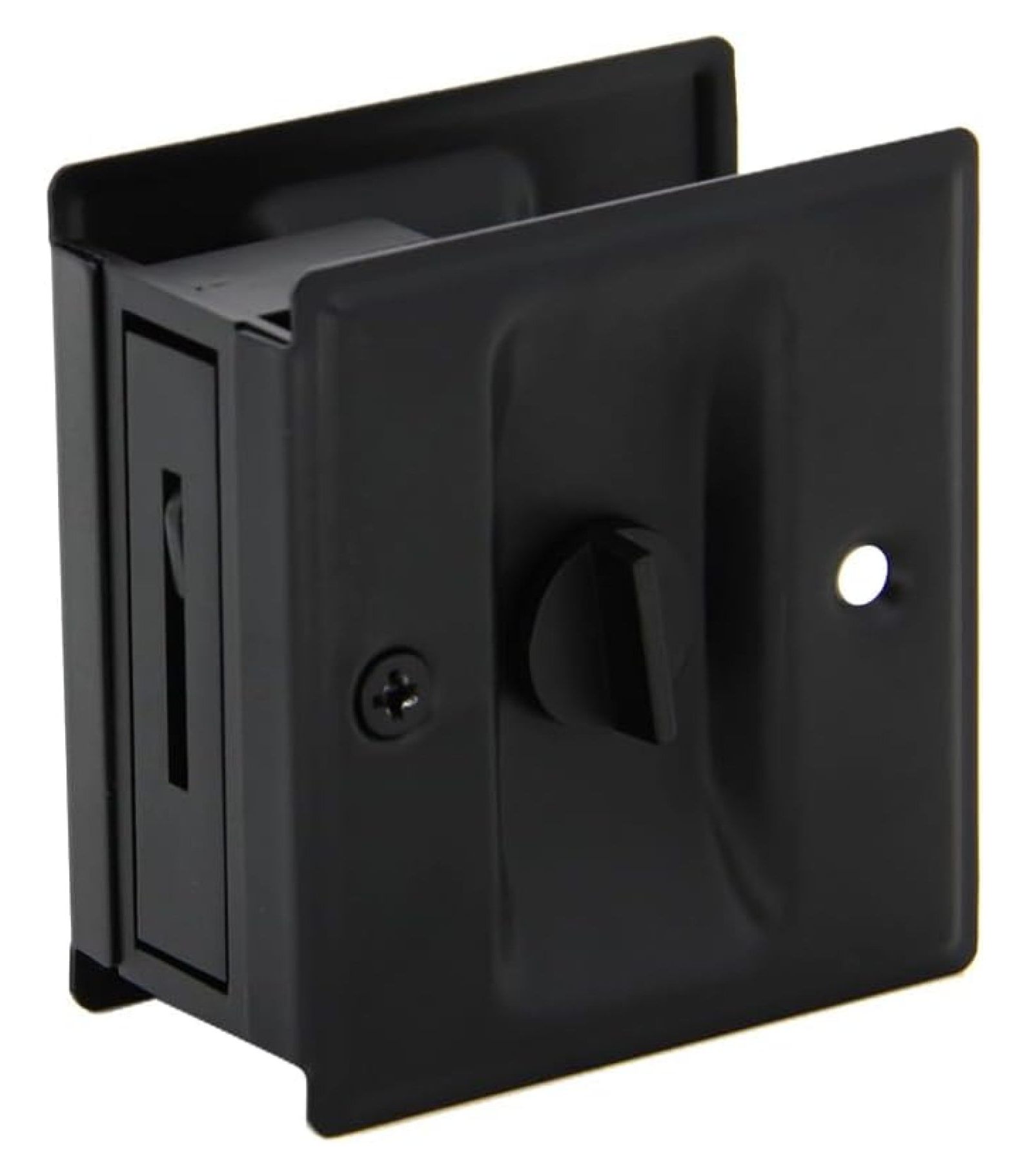 Privacy Sliding Door Lock with Pull, Solid Brass Pocket Door Privacy