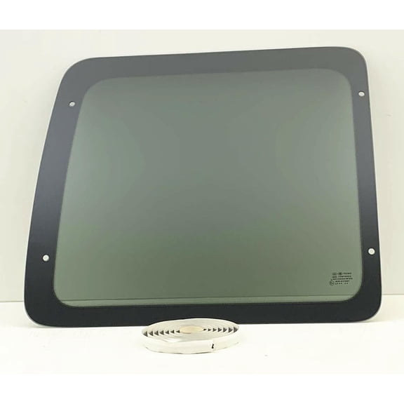 Privacy Stationary Back Window Back Glass Driver Left Side Compatible with Ford Econoline 1992-2016 Models