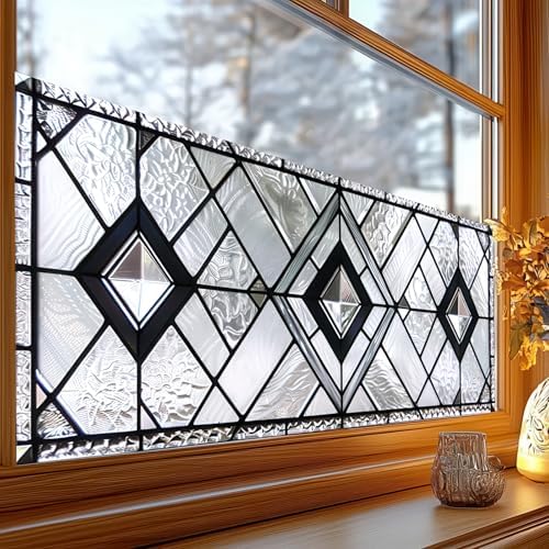 Privacy Window Film 39.3×17.7 Inchs Home Decorative Glass Window Film ...