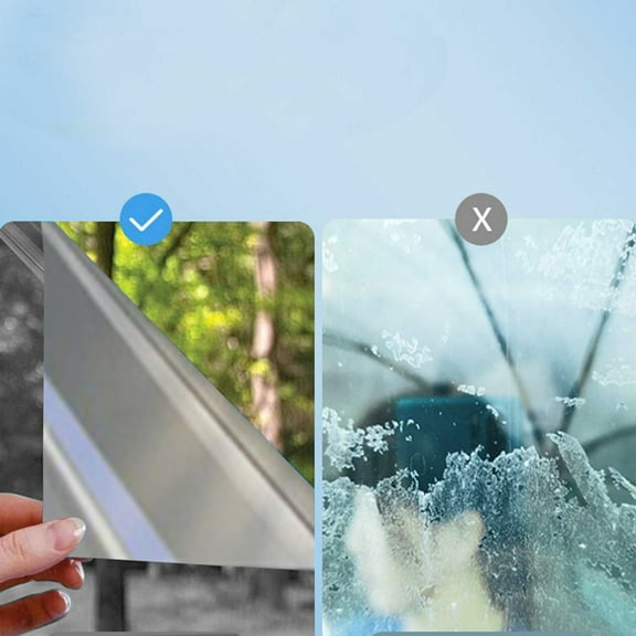 Privacy Window Film Sun Blocking Heat Control,Reflective Static Cling Window Tint for Home Office,See Out Not In,Decorative Stickers for Doors Windows,Blackout Explosion-Proof(19.68*39.37Inch)