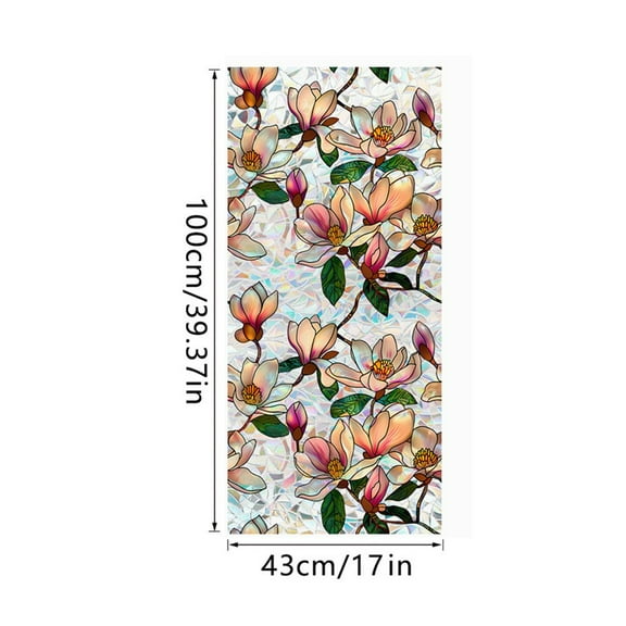 Privacy Window Film Uv Protection Film Decorative Use 43Cm*100Cm Light Filtering Window Film Double-Sided Print