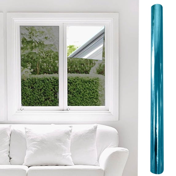 Privacy Window Film, Window Privacy Film One Way Daytime Privacy Static Cling Sun Blocking Anti UV Reflective Window Tint for Home and Office