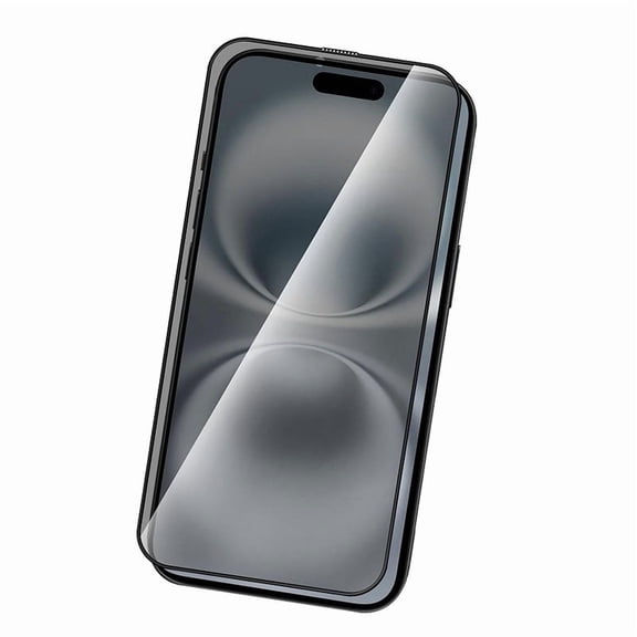 Privacy screen protector for iPhone 16 Plus [6.7inch] HD tempered glass, anti-spy tempered glass, 9H reflective anti-fingerprint privacy protection film