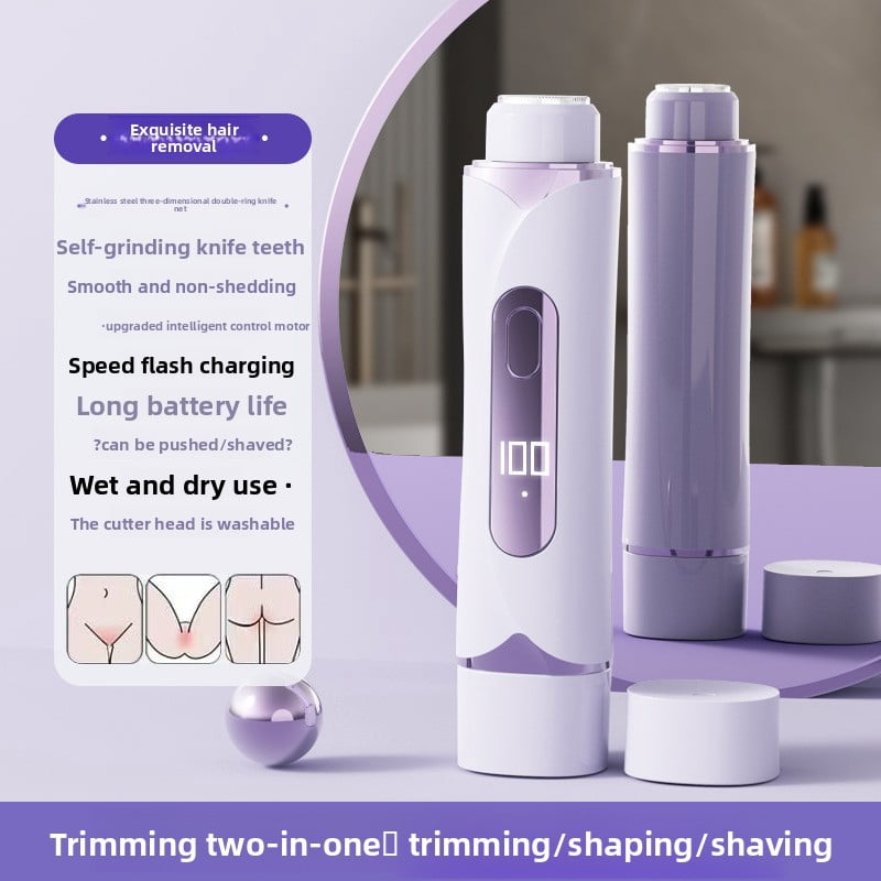 Private Area Shaver Electric Hair Trimmer for Men and Women, Special for Intimate Pubic Hair and Underarm Hair Removal Machine for Women