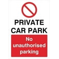 thumbnail image 1 of Private Car Park No Unauthorised Parking Portrait Sign Parking Signs & Permits Metal Sign Tin Sign 12x16 Inch - Caution Safety Warning Security Signs Indoor & Outdoor Signs for Home, Office, Work, 1 of 5