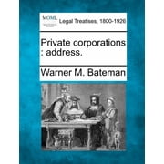 Private Corporations Address. Paperback