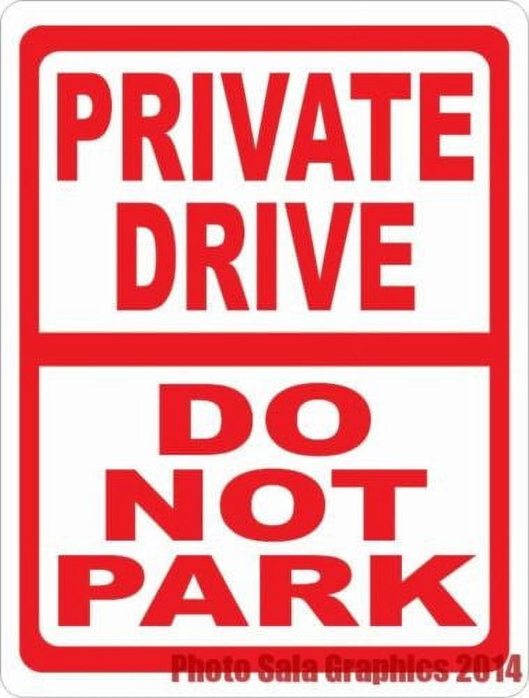 Aazon.co: 3 Pack Large No Parking Sign, 18 X 12 Inches Do Not Block - View #5