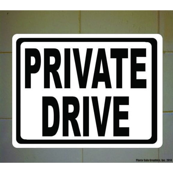 Private Drive Sign. Inform Drivers that Road is Not for Public Use