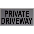 thumbnail image 1 of Private Driveway Sign (Aluminium Reflective, White 6x12), 1 of 1