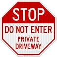 thumbnail image 1 of Private Driveway Sign, Do Not Enter Sign,, 1 of 8