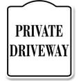 thumbnail image 1 of Private Driveway WB Aluminum Composite Sign 15''x18'', 1 of 8