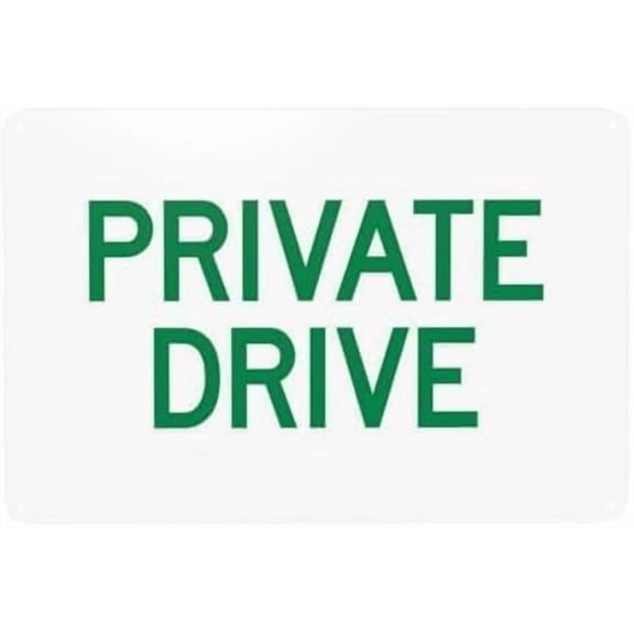 Private Driveway Warning Metal Sign, Security Plaque for Home Business Road Yard Garage Street, Driveway Access Sign, 8x12 Inch