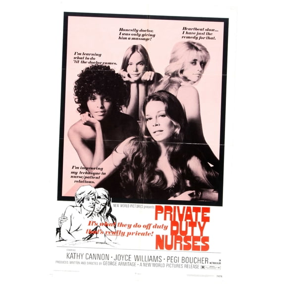Private Duty Nurses Movie Poster Metal Print 12x16 12x16 Square Adults Best Posters