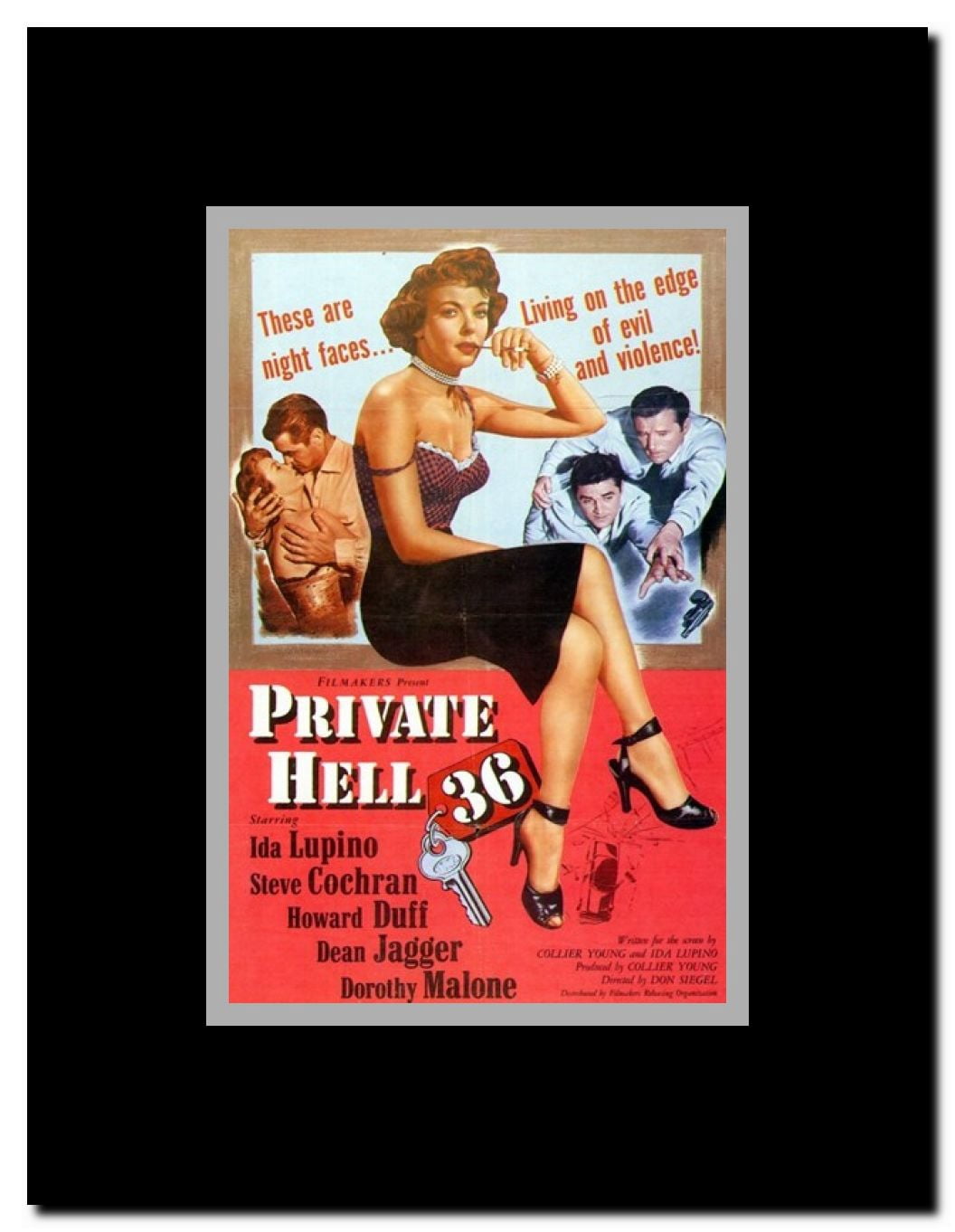 Private Hell 36 Framed Movie Poster