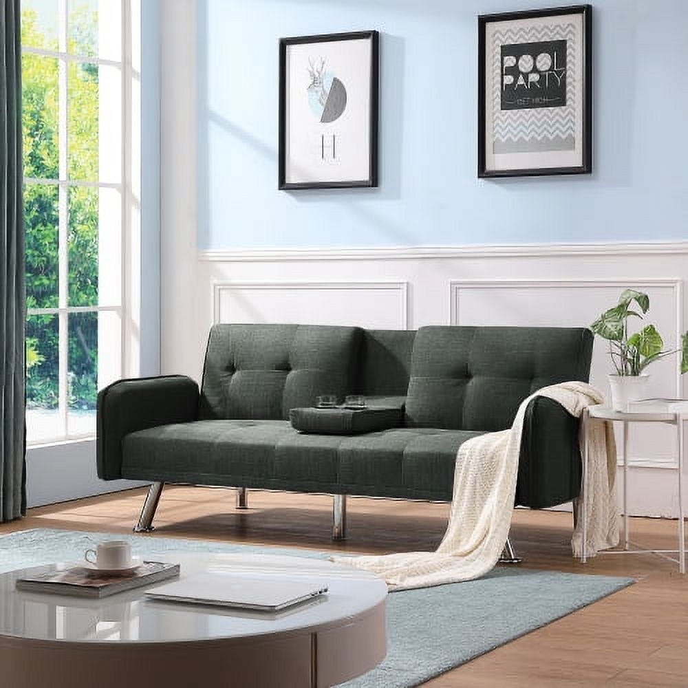 Private Jungle Convertible Sofa Bed Adjustable Couch Sleeper Home Recliner Reversible Loveseat Folding Sleeper Sofa,Dark Grey Private Jungle Convertible Sofa Bed Adjustable Couch Sleeper Home Recliner Reversible Loveseat Folding Sleeper Sofa,Dark Grey