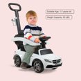 thumbnail image 2 of Push Along Ride-On Car Stroller For Toddlers 1-3 Years – Boys & Girls, Multicolored 2 of 6