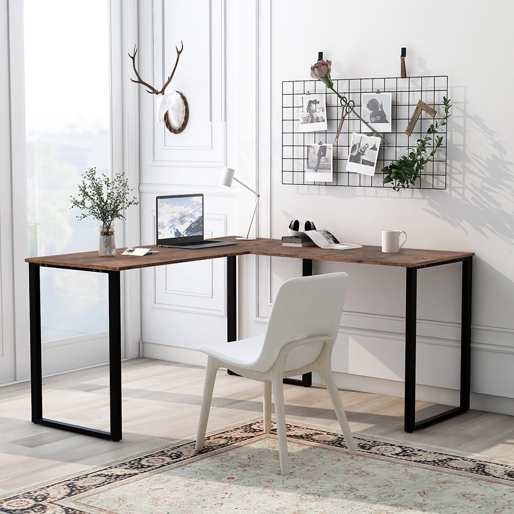 Private Jungle Modern L-Shaped Desk Corner Computer Desk,Home Office Study Workstation Wood PC Laptop Gaming Table,Tiger Private Jungle Modern L-Shaped Desk Corner Computer Desk,Home Office Study Workstation Wood PC Laptop Gaming Table,Tiger