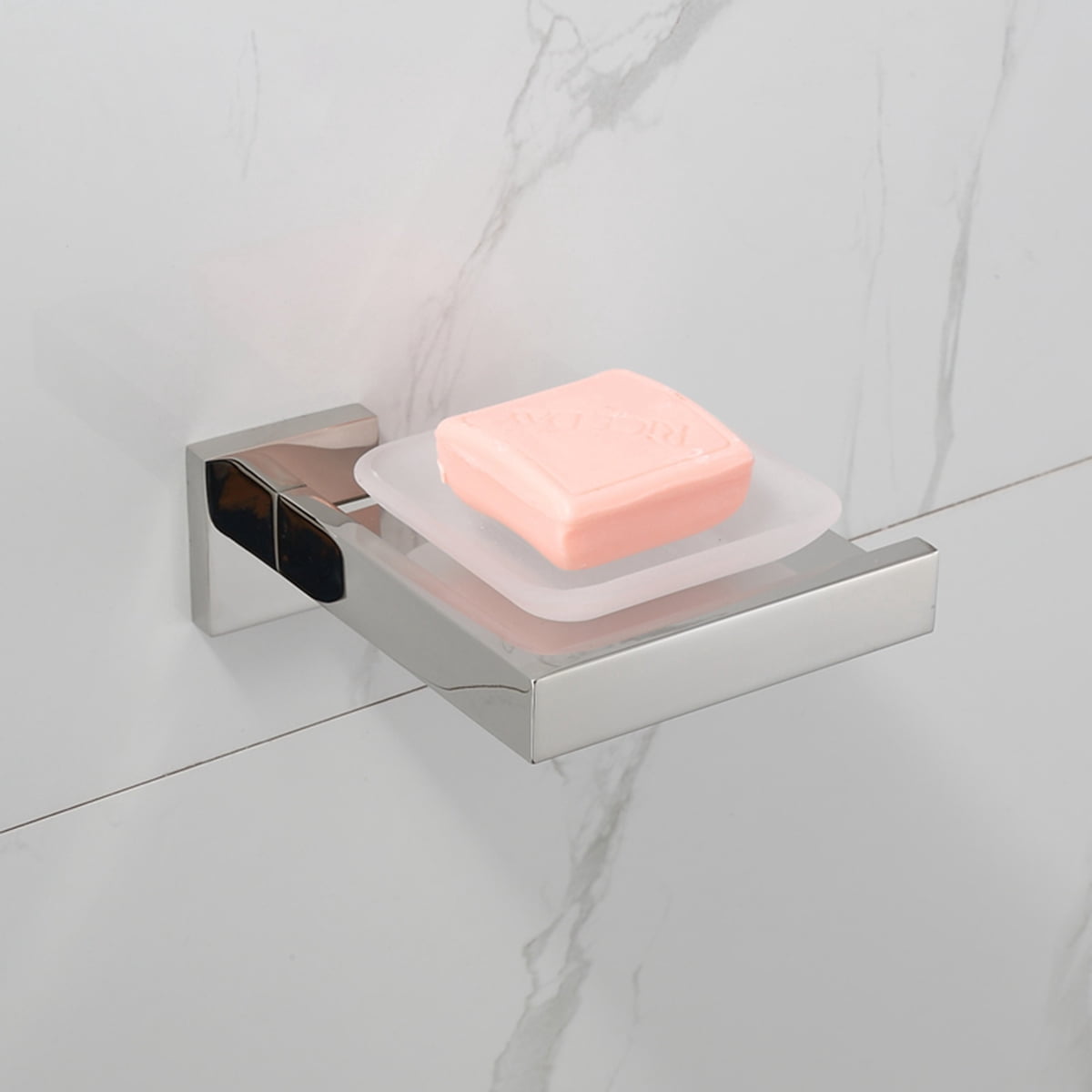 Soap Rac Square Private Jungle Soap Dish Rust-Proof 304 Stainless Steel Square Soap ...