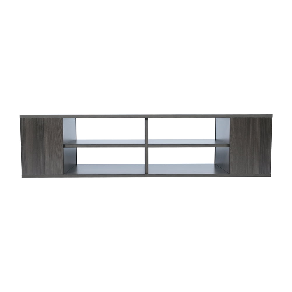 Private Jungle Wall-Mounted Media Console, Height-Adjustable Floating TV Stand