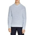 thumbnail image 1 of The Men's Crewneck Cotton Sweater, Blue/Ivory l, 1 of 1