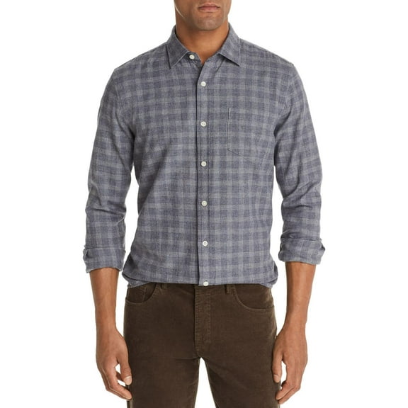 Private Label Mens Knit Cotton Button-Down Shirt