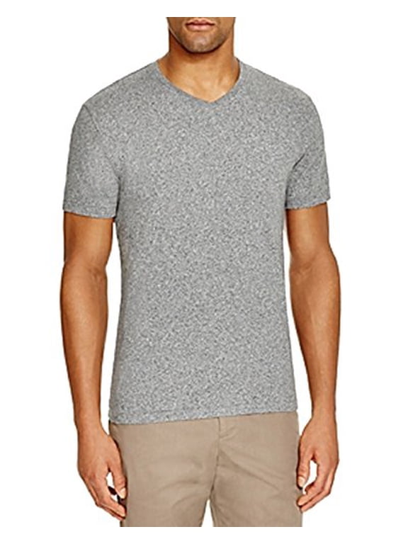 Pima Cotton V-Neck Tee (Dark Gray, XL)