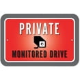 thumbnail image 1 of Private Monitored Drive Sign, 1 of 1