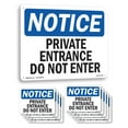 thumbnail image 1 of Private Office Do Not Enter OSHA Notice Rigid Plastic Sign 24 Inch x 18 Inch - 10 Pack, 1 of 8