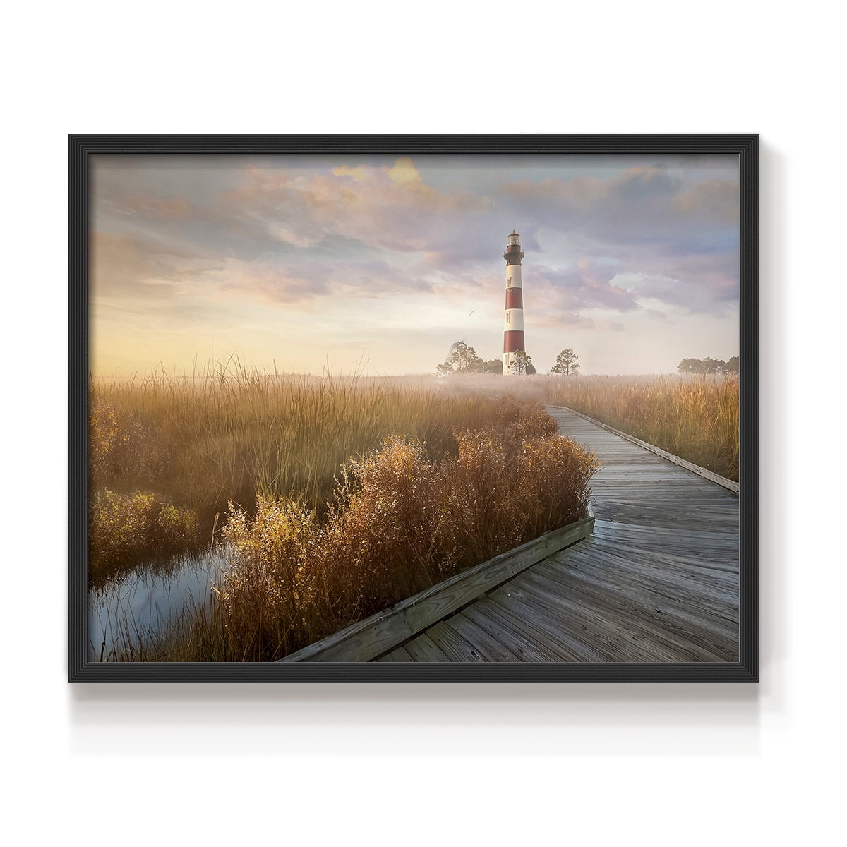 Private Path I by Mike Calascibetta - Restickable Framed Giclée Print