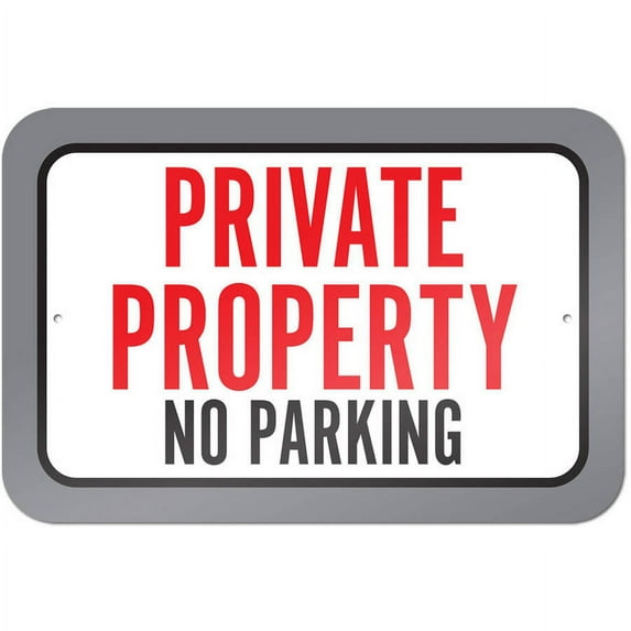 Private Property No Parking Sign