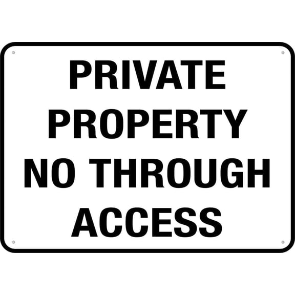 Private Property No Through Access Sign Tin Sign Great For Garden And Yard Wall Decor for Outdoor&Indoor Home Wall Decor,812 inch