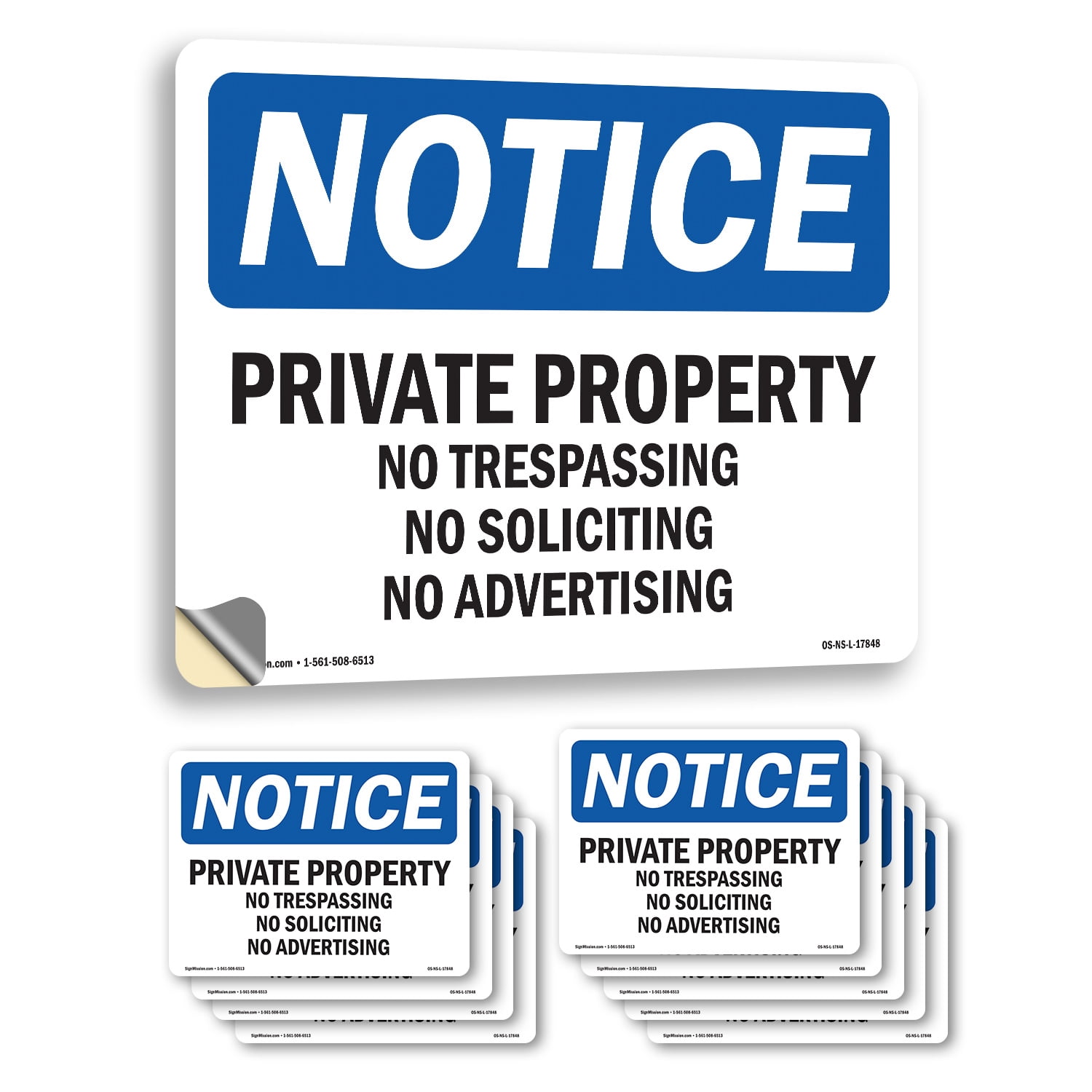 „No Trespassing“-Schild Aus Aluminium – Schmetterlingsform Mit Pfahl