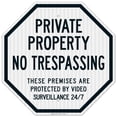 thumbnail image 1 of Private Property No Trespassing Sign, Protected by Video Surveillance,, 1 of 8