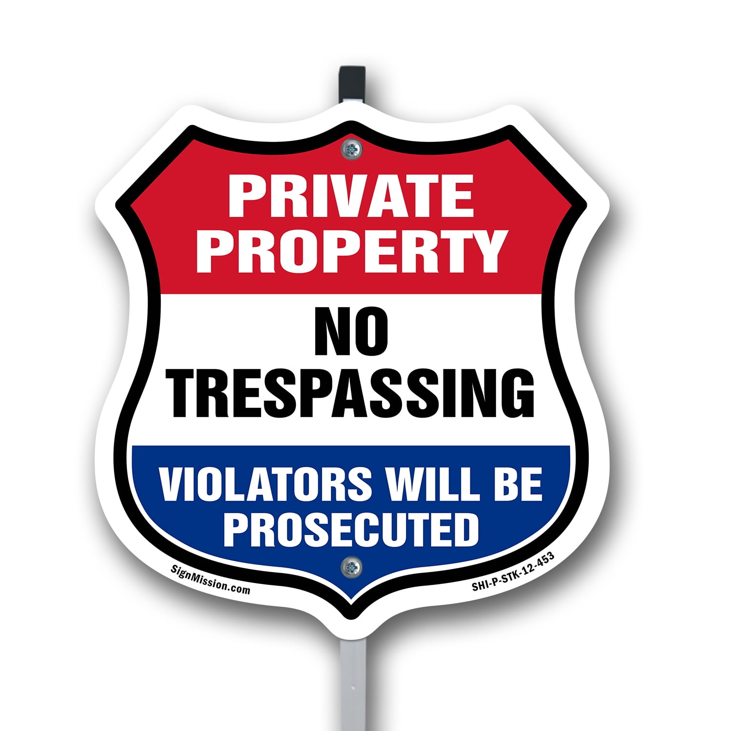 Yaocom „Private Property – No Trespassing“ Schild Aus Metall, Reflektierend & Wetterfest – 4er Set Für Garten, Zaun & Haus